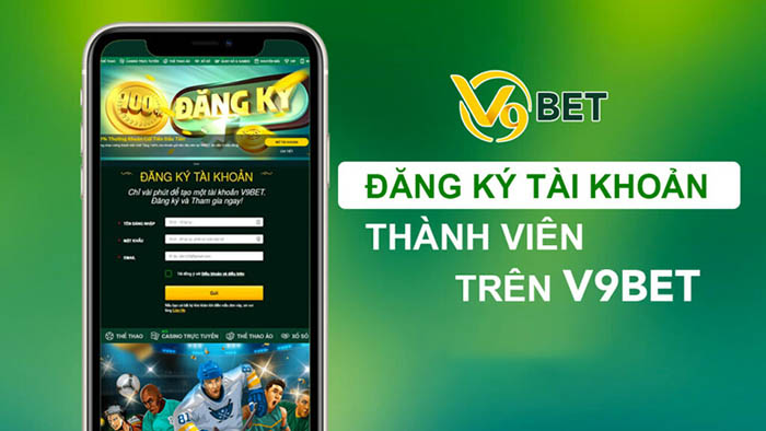 Hướng dẫn các bước đăng ký tài khoản tại nhà cái V9bet